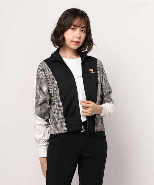 NEW BALANCE(ニューバランス)の「New Balance ニューバランス NBAthleticsチェックトラックジャケット WJ13506BK BK(その他アウター・レディース・ブラック・LARGE/MEDIUM/SMALL)」の1枚目の写真