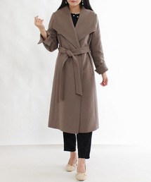 【プレミアムカシミア】ビッグカラーコート