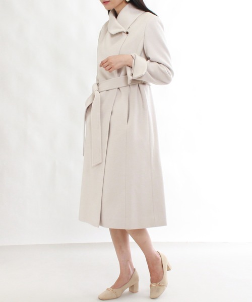 TRUDEA（トルディア）の「【プレミアムカシミア】ビッグカラーコート（その他アウター・レディース・ブラック/ピンクベージュ/モカ/キャメル・LARGE/MEDIUM）」の11枚目の写真