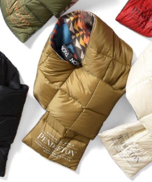 PENDLETON(ペンドルトン)の「【TAION】×【PENDLETON】リバーシブルマフラー #PDT-TON-213008(マフラー・メンズ・ホワイト系その他4/ブラック系その他3/ベージュ系その他3/グリーン系その他3/ブルー系その他7/レッド系その他3・FREE)」の4枚目の写真