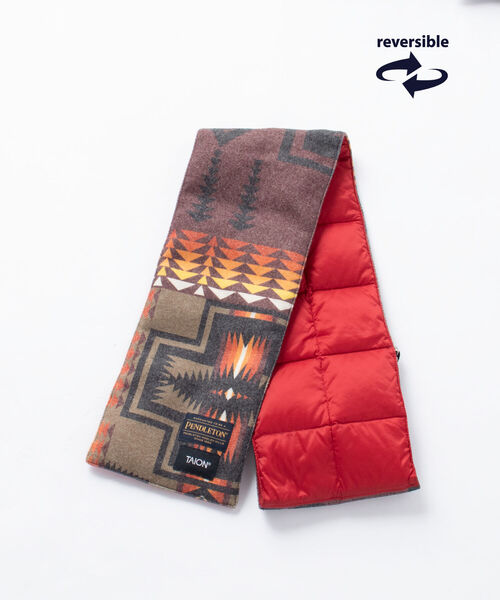 PENDLETON(ペンドルトン)の「【TAION】×【PENDLETON】リバーシブルマフラー #PDT-TON-213008(マフラー・メンズ・ホワイト系その他4/ブラック系その他3/ベージュ系その他3/グリーン系その他3/ブルー系その他7/レッド系その他3・FREE)」の6枚目の写真