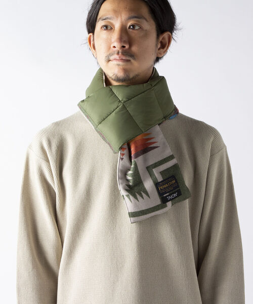 PENDLETON(ペンドルトン)の「【TAION】×【PENDLETON】リバーシブルマフラー #PDT-TON-213008(マフラー・メンズ・ホワイト系その他4/ブラック系その他3/ベージュ系その他3/グリーン系その他3/ブルー系その他7/レッド系その他3・FREE)」の11枚目の写真