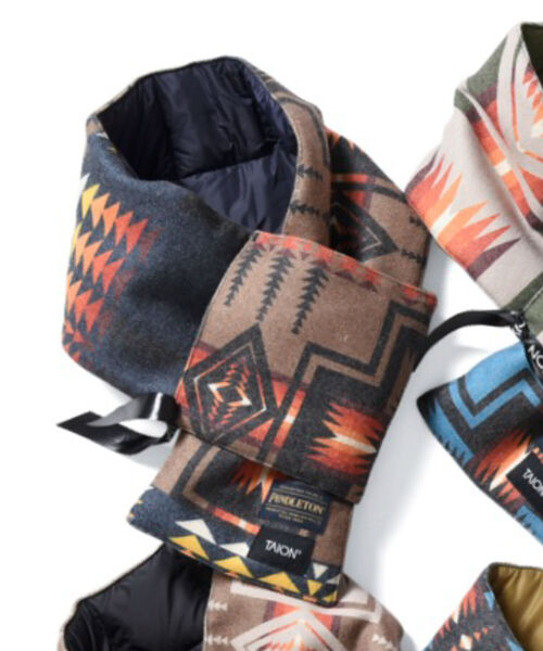 PENDLETON(ペンドルトン)の「【TAION】×【PENDLETON】リバーシブルマフラー #PDT-TON-213008(マフラー・メンズ・ホワイト系その他4/ブラック系その他3/ベージュ系その他3/グリーン系その他3/ブルー系その他7/レッド系その他3・FREE)」の9枚目の写真