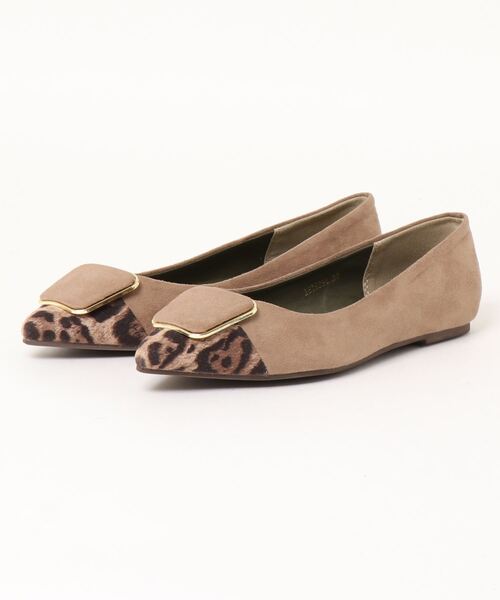 Te chichi（テチチ）の「ポインテッドバックルシューズ（その他シューズ・レディース・ブラック/ベージュ/チャコール・38/37）」の3枚目の写真