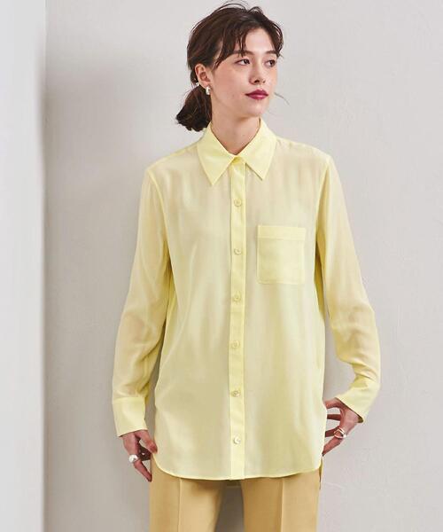 EQUIPMENT(エキップモン)の「<EQUIPMENT(エキップモン)>ポケット シャツ ■■■(シャツ/ブラウス・レディース・クリーム・S)」の5枚目の写真