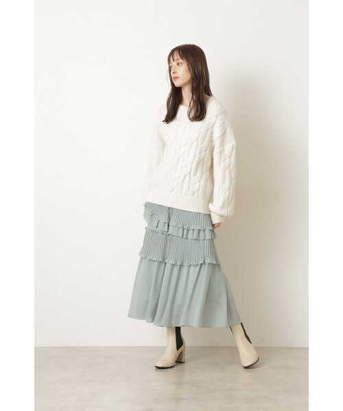 JILL STUART(ジルスチュアート)の「◆リジーケーブルニット(ニット/セーター・レディース・ホワイト/イエロー・FREE)」の17枚目の写真