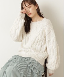 ◆リジーケーブルニット