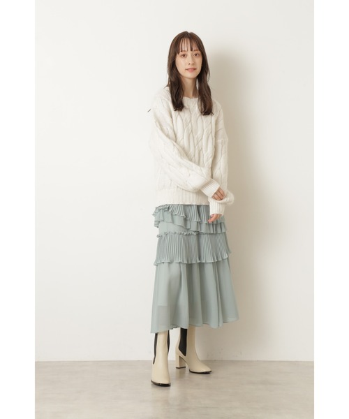 JILL STUART(ジルスチュアート)の「◆リジーケーブルニット(ニット/セーター・レディース・ホワイト/イエロー・FREE)」の11枚目の写真