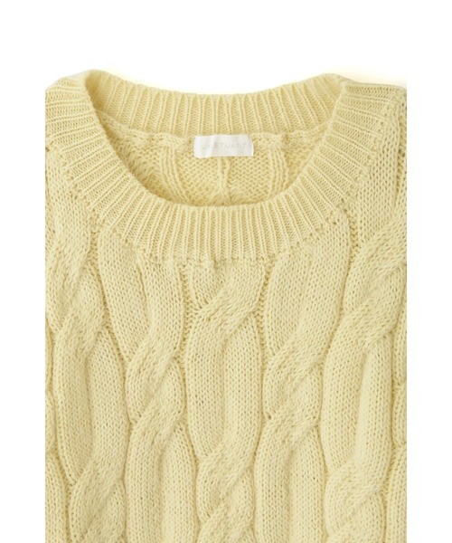 JILL STUART(ジルスチュアート)の「◆リジーケーブルニット(ニット/セーター・レディース・ホワイト/イエロー・FREE)」の12枚目の写真