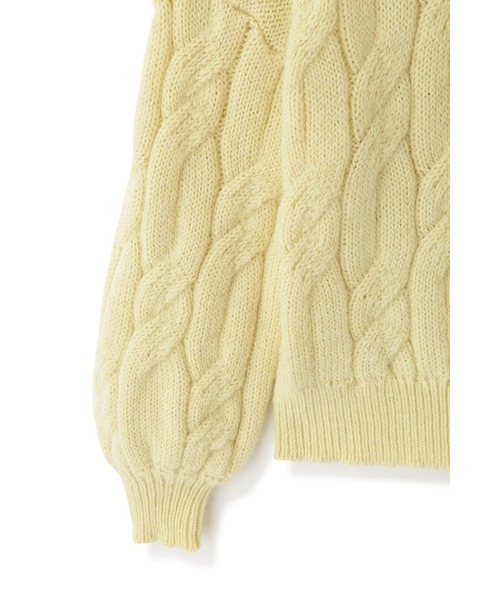 JILL STUART(ジルスチュアート)の「◆リジーケーブルニット(ニット/セーター・レディース・ホワイト/イエロー・FREE)」の7枚目の写真