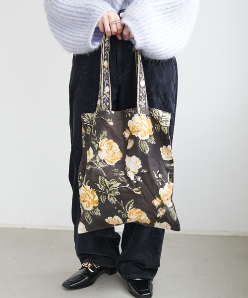 DISCOAT（ディスコート）の「フラワー切替ブロックプリントトート
