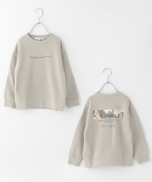 GLOBAL WORK(グローバルワーク)の「キッズ/グラフィッククルースウェット/216093(スウェット・キッズ・ライトベージュ/アイボリー/ダークグレー/ブラック/ライトグリーン/ネイビー/オフホワイト/チャコールグレー/ホワイト/ホワイト系その他3/その他/グリーン/ホワイト系その他2/その他4・160cm/130cm/140cm/120cm/110cm/150cm/100cm)」の9枚目の写真