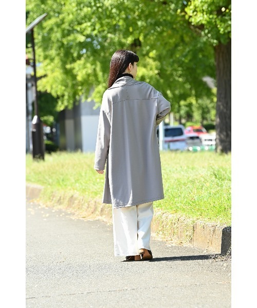 NAVY(ネイビー)の「ポンチ素材 ハンサムスウェット トッパーカーデ(カーディガン/ボレロ・レディース・ブラック/ベージュ/パープル/ブラウン・フリー)」の17枚目の写真