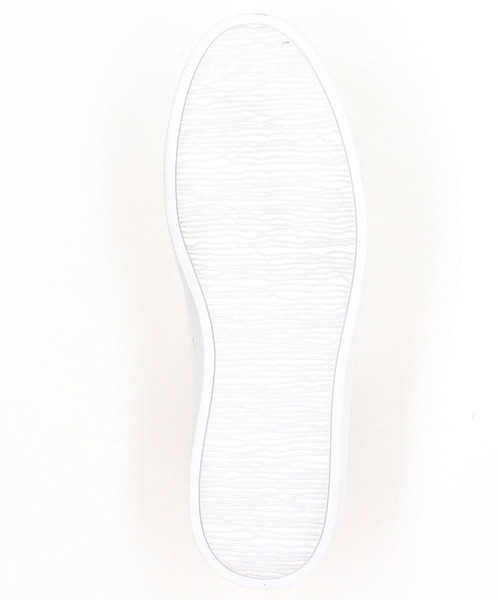 NICOLE CLUB FOR MEN（ニコルクラブフォーメン）の「フロントＺＩＰスニーカー（スニーカー・メンズ・ホワイト/ブラック・25.5cm/26.5cm/27.5cm）」の6枚目の写真