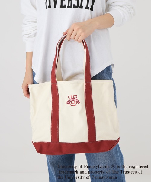 Simplicite（サンプリシテ）の「College BIGトート◆（トートバッグ・レディース・ネイビー/ブラウン/レッド・FREE）」の14枚目の写真