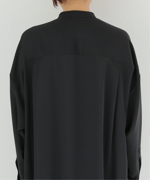 JOURNAL STANDARD relume（ジャーナルスタンダード　レリューム）の「ツイルサテンシャツワンピース（シャツワンピース・レディース・ブラック/ベージュ・FREE）」の4枚目の写真