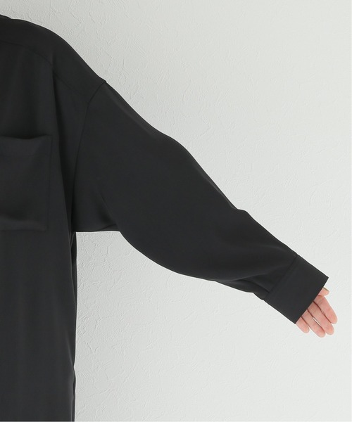 JOURNAL STANDARD relume（ジャーナルスタンダード　レリューム）の「ツイルサテンシャツワンピース（シャツワンピース・レディース・ブラック/ベージュ・FREE）」の11枚目の写真