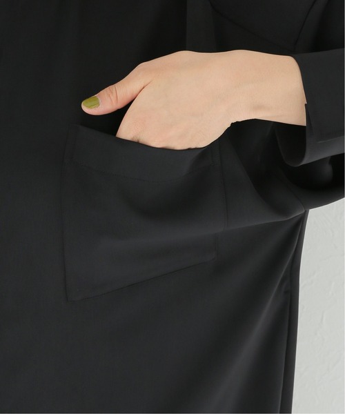 JOURNAL STANDARD relume（ジャーナルスタンダード　レリューム）の「ツイルサテンシャツワンピース（シャツワンピース・レディース・ブラック/ベージュ・FREE）」の9枚目の写真