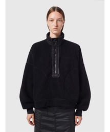 DIESEL | レディース スウェット ボア 切り替え ルーズフィット ハーフジップ(スウェット)