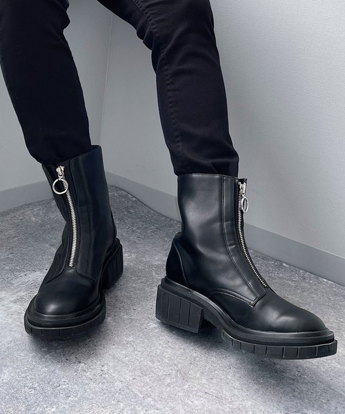 PAGEBOY(ページボーイ)の「センターZIPショートブーツ(ブーツ・レディース・ブラック/ブラウン・MEDIUM/LARGE)」の9枚目の写真