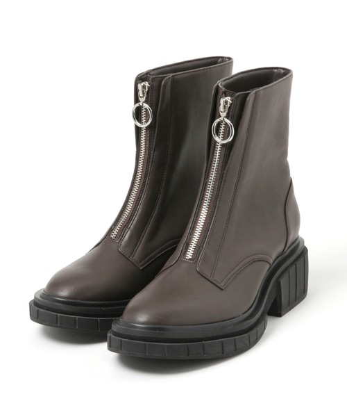 PAGEBOY(ページボーイ)の「センターZIPショートブーツ(ブーツ・レディース・ブラック/ブラウン・MEDIUM/LARGE)」の10枚目の写真