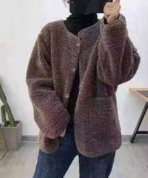 【ZOZO限定】サキシマamp「ボアブルゾン」