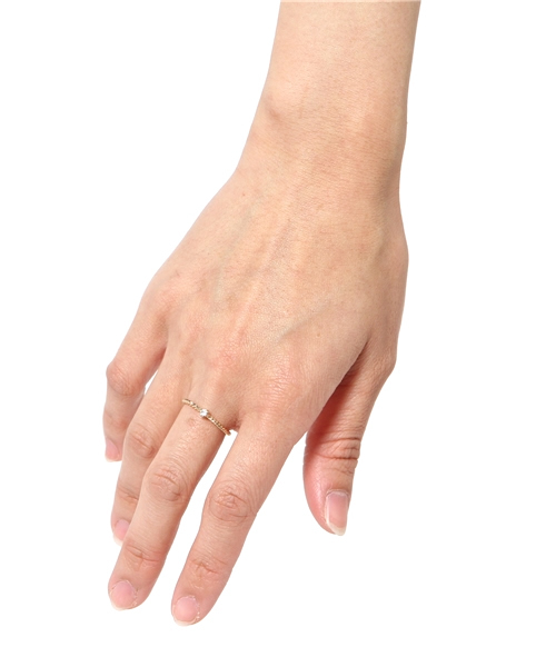 チャイハネ（チャイハネ）の「【チャイハネ】ホソキラリング（リング・レディース・ピンク/ゴールド/シルバー/ブラウン/ブルー/パープル/グリーン・FREE）」の9枚目の写真