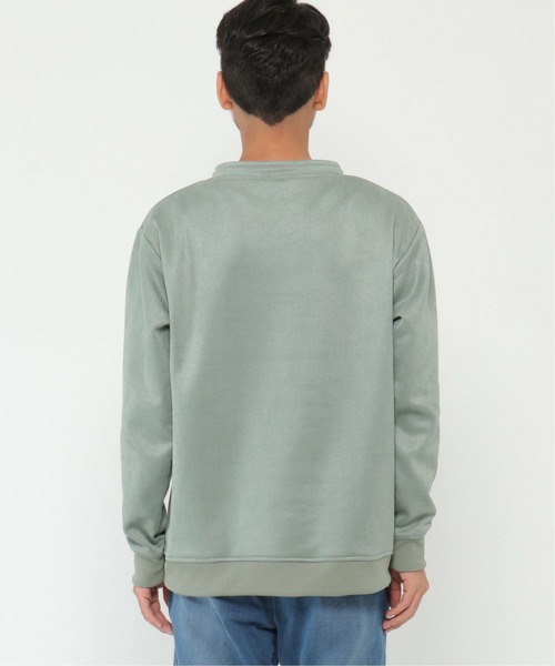 ikka（イッカ）の「清潔フェイクスエードルーイカラー（スウェット・メンズ・ミント/チャコールグレー/ブルー/ピンク/ライトグレー・S/XL/L/M）」の21枚目の写真