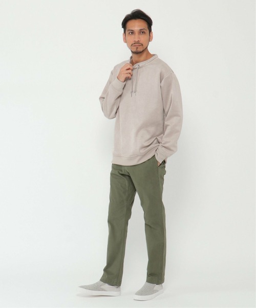 ikka（イッカ）の「清潔フェイクスエードルーイカラー（スウェット・メンズ・ミント/チャコールグレー/ブルー/ピンク/ライトグレー・S/XL/L/M）」の16枚目の写真