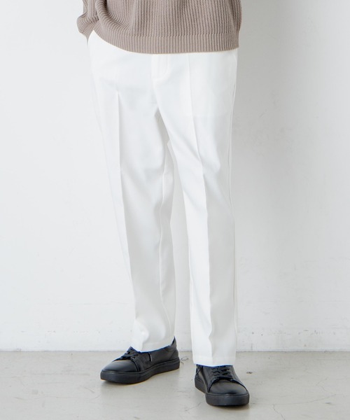 WEGO（ウィゴー）の「WEGO/ストレートスラックス（スラックス・メンズ・ライトグレー/ブラック/ブラウン系その他/グレー系その他/ホワイト・LARGE/SMALL/MEDIUM）」の2枚目の写真