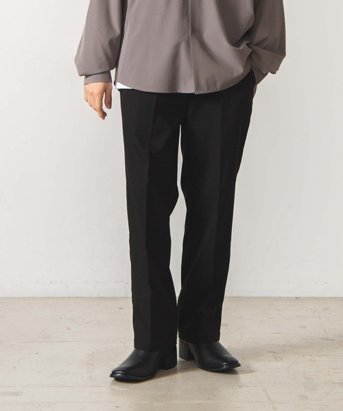 WEGO（ウィゴー）の「WEGO/ストレートスラックス（スラックス・メンズ・ライトグレー/ブラック/ブラウン系その他/グレー系その他/ホワイト・LARGE/SMALL/MEDIUM）」の3枚目の写真