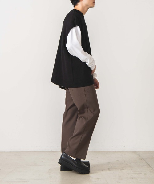 WEGO（ウィゴー）の「WEGO/ストレートスラックス（スラックス・メンズ・ライトグレー/ブラック/ブラウン系その他/グレー系その他/ホワイト・LARGE/SMALL/MEDIUM）」の8枚目の写真