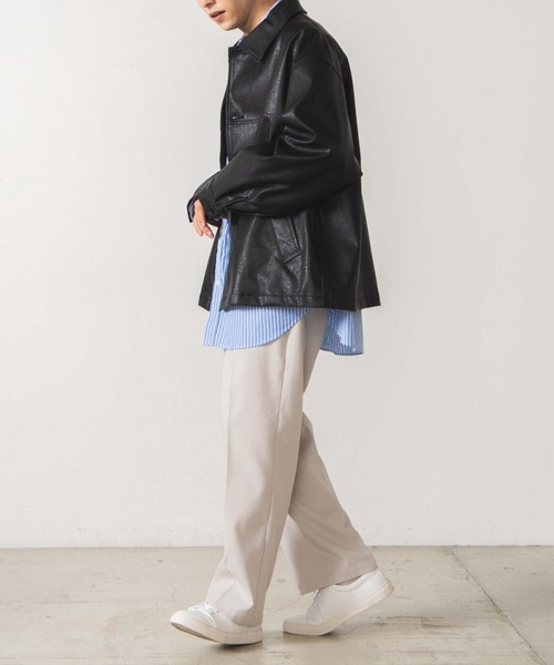 WEGO（ウィゴー）の「WEGO/ストレートスラックス（スラックス・メンズ・ライトグレー/ブラック/ブラウン系その他/グレー系その他/ホワイト・LARGE/SMALL/MEDIUM）」の11枚目の写真