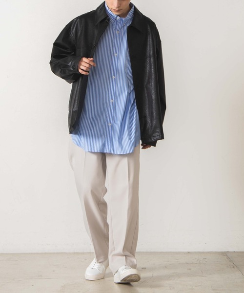 WEGO（ウィゴー）の「WEGO/ストレートスラックス（スラックス・メンズ・ライトグレー/ブラック/ブラウン系その他/グレー系その他/ホワイト・LARGE/SMALL/MEDIUM）」の13枚目の写真