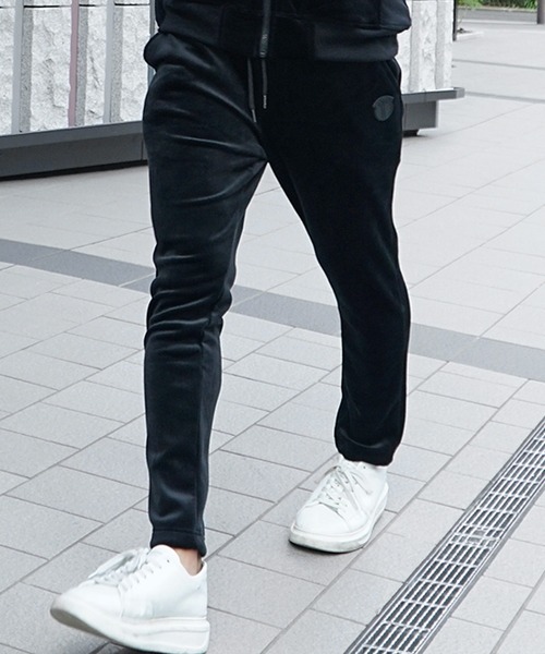 JOKER(ジョーカー)の「【上下セット】セットアップ 2点セット スウェット ベロア パーカー 春服(セットアップ・メンズ・ネイビー/グレー/ブラック/ベージュ・L/XL/M)」の5枚目の写真