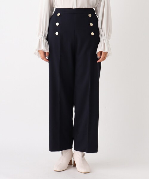 AG by aquagirl（エージーバイアクアガール）の「◆マリンワイドストレートパンツ【WEB限定サイズ】（その他パンツ・レディース・チャコールグレー/ベージュ系その他5/ネイビー・40/38/36）」の4枚目の写真