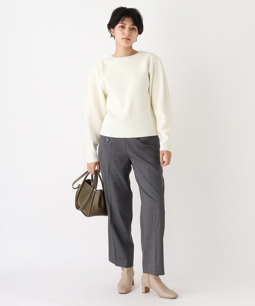 AG by aquagirl（エージーバイアクアガール）の「◆マリンワイドストレートパンツ【WEB限定サイズ】（その他パンツ・レディース・チャコールグレー/ベージュ系その他5/ネイビー・40/38/36）」の6枚目の写真