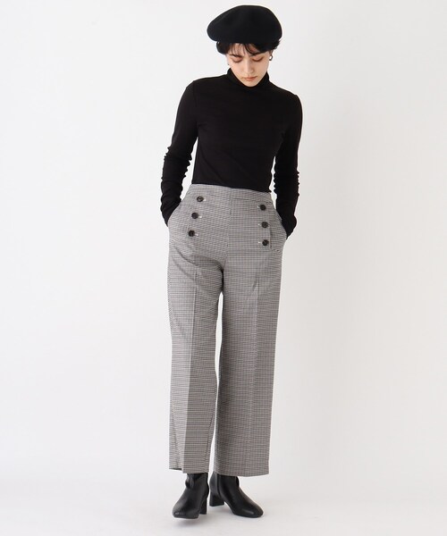 AG by aquagirl（エージーバイアクアガール）の「◆マリンワイドストレートパンツ【WEB限定サイズ】（その他パンツ・レディース・チャコールグレー/ベージュ系その他5/ネイビー・40/38/36）」の7枚目の写真