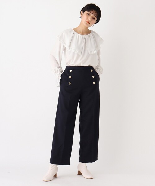 AG by aquagirl（エージーバイアクアガール）の「◆マリンワイドストレートパンツ【WEB限定サイズ】（その他パンツ・レディース・チャコールグレー/ベージュ系その他5/ネイビー・40/38/36）」の9枚目の写真