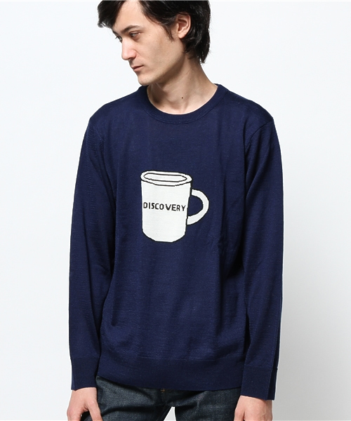 CIAOPANIC(チャオパニック)の「【Ciaopanic】毛混柄編みC/Nニット(ニット/セーター・メンズ・アイボリー/グリーン/ネイビー/チャコールグレー・LARGE/MEDIUM)」の4枚目の写真