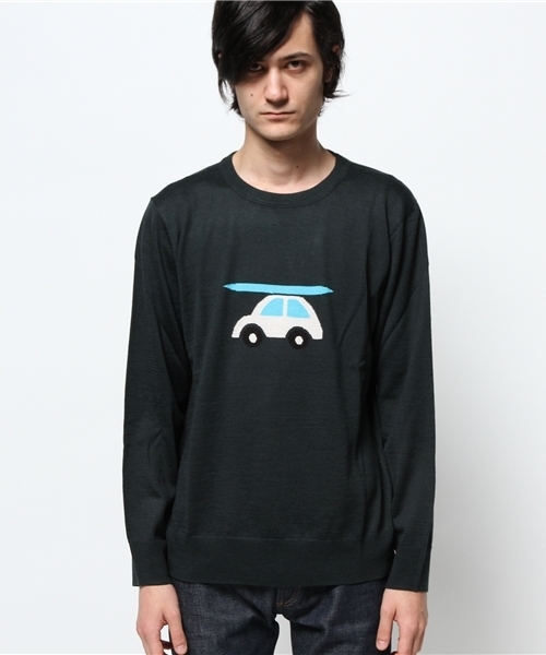 CIAOPANIC(チャオパニック)の「【Ciaopanic】毛混柄編みC/Nニット(ニット/セーター・メンズ・アイボリー/グリーン/ネイビー/チャコールグレー・LARGE/MEDIUM)」の13枚目の写真