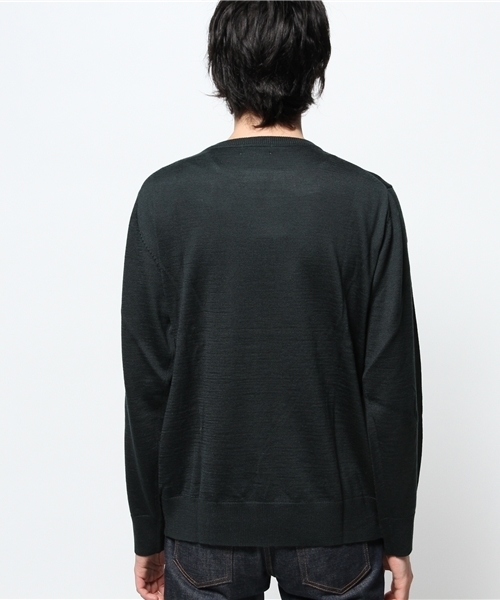 CIAOPANIC(チャオパニック)の「【Ciaopanic】毛混柄編みC/Nニット(ニット/セーター・メンズ・アイボリー/グリーン/ネイビー/チャコールグレー・LARGE/MEDIUM)」の15枚目の写真