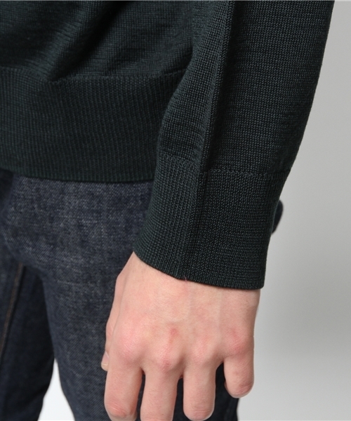 CIAOPANIC(チャオパニック)の「【Ciaopanic】毛混柄編みC/Nニット(ニット/セーター・メンズ・アイボリー/グリーン/ネイビー/チャコールグレー・LARGE/MEDIUM)」の8枚目の写真