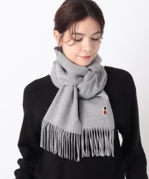 MACKINTOSH PHILOSOPHY（ﾏｯｷﾝﾄｯｼｭ ﾌｨﾛｿﾌｨｰ）の「【WEB限定】ウール100% バッキンガムベアマフラー（マフラー・メンズ・グレー系）」