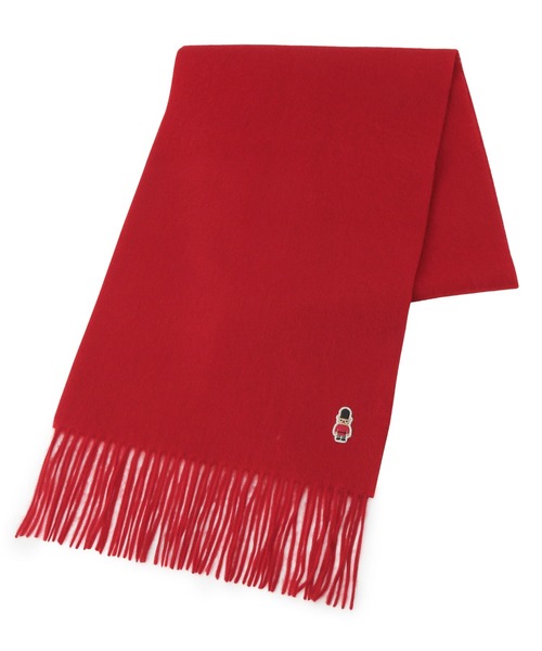 MACKINTOSH PHILOSOPHY(マッキントッシュ フィロソフィー)の「【WEB限定】ウール100% バッキンガムベアマフラー(マフラー・レディース・グレー/ダークネイビー/ネイビー/ベージュ/ダークブルー/スカイブルー/アイボリー/ライトオレンジ系/オフホワイト/レッド/イエロー/グリーン/クリアレッド・FREE)」の18枚目の写真