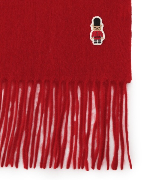 MACKINTOSH PHILOSOPHY(マッキントッシュ フィロソフィー)の「【WEB限定】ウール100% バッキンガムベアマフラー(マフラー・レディース・グレー/ダークネイビー/ネイビー/ベージュ/ダークブルー/スカイブルー/アイボリー/ライトオレンジ系/オフホワイト/レッド/イエロー/グリーン/クリアレッド・FREE)」の22枚目の写真