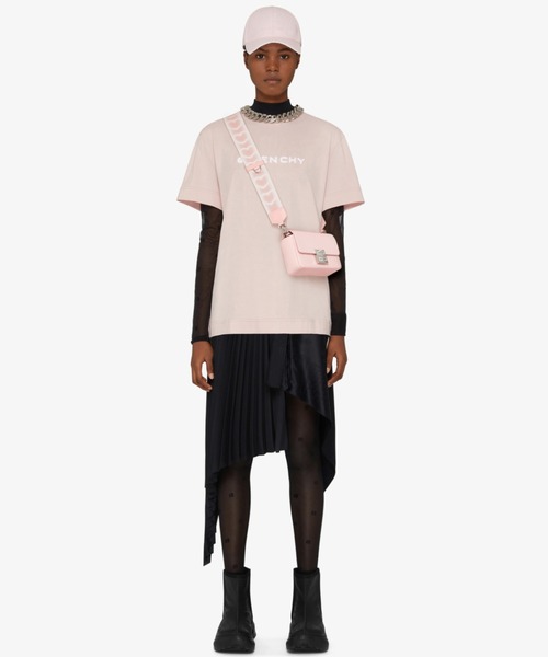 GIVENCHY(ジバンシイ)の「タグエフェクトを効かせたプリント レザー 4Gバッグ スモールモデル(ハンドバッグ・レディース・ピンク・ONE SIZE)」の2枚目の写真