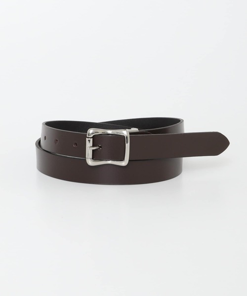 SENSE OF PLACE by URBAN RESEARCH（センスオブプレイスバイアーバンリサーチ）の「レザーベルト25mm（ベルト・メンズ・ブラック/ダークブラウン・ONE）」の6枚目の写真