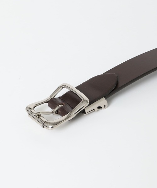 SENSE OF PLACE by URBAN RESEARCH（センスオブプレイスバイアーバンリサーチ）の「レザーベルト25mm（ベルト・メンズ・ブラック/ダークブラウン・ONE）」の4枚目の写真