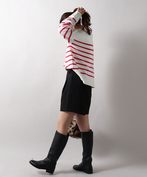 fredy emue（フレディエミュ）の「ワンタックショートパンツ（その他パンツ・レディース・ブラック/ベージュ系その他・36/38）」の5枚目の写真